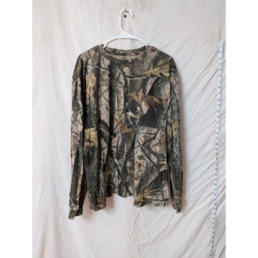 Outfitters Ridge Realtree Hardwoods Camo Pocket T-Shirt Long Sleeve - Men's 2XL